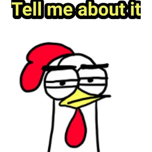 Набор стикеров Chicken для WhatsApp 15