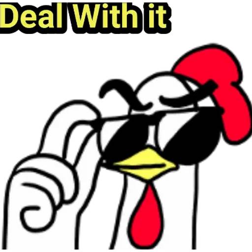 Набор стикеров Chicken для WhatsApp 16