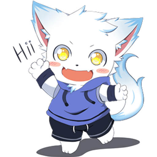 Набор стикеров Chiku Cloudy Fox для WhatsApp 1