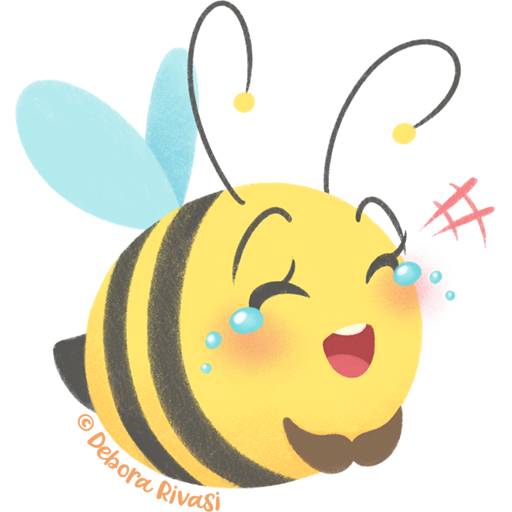 Набор стикеров Chubby Bees для WhatsApp 1