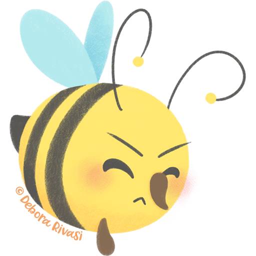 Набор стикеров Chubby Bees для WhatsApp 12