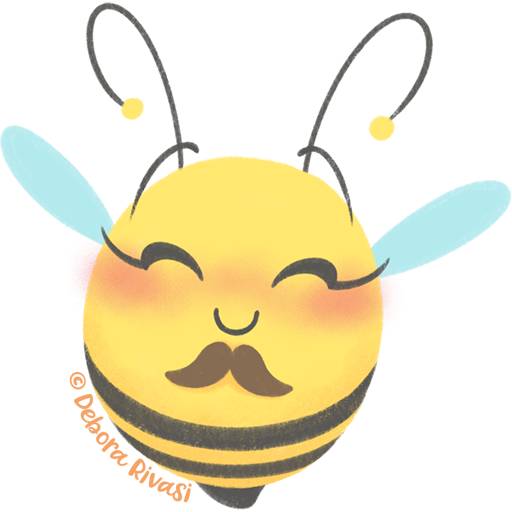 Набор стикеров Chubby Bees для WhatsApp 13