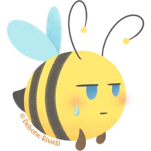 Набор стикеров Chubby Bees для WhatsApp 14