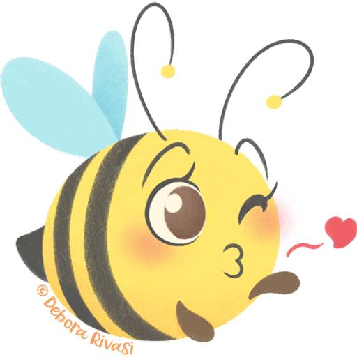 Набор стикеров Chubby Bees для WhatsApp 3
