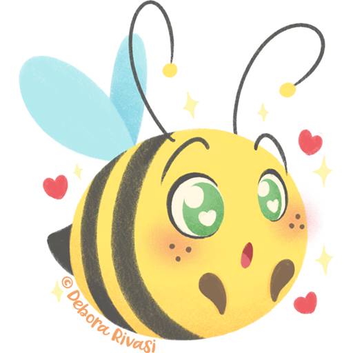 Набор стикеров Chubby Bees для WhatsApp 4