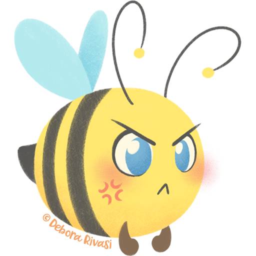 Набор стикеров Chubby Bees для WhatsApp 5