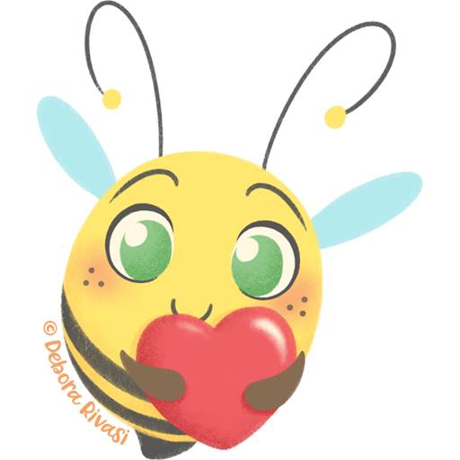 Набор стикеров Chubby Bees для WhatsApp 7