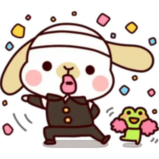 Набор стикеров conejito cute для WhatsApp 1