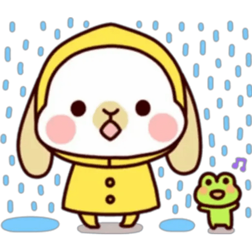 Набор стикеров conejito cute для WhatsApp 10