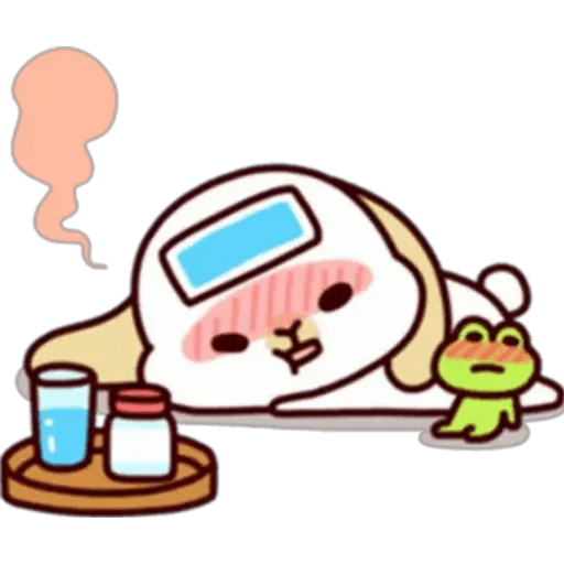 Набор стикеров conejito cute для WhatsApp 11