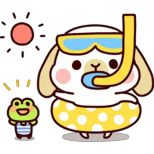 Набор стикеров conejito cute для WhatsApp 12