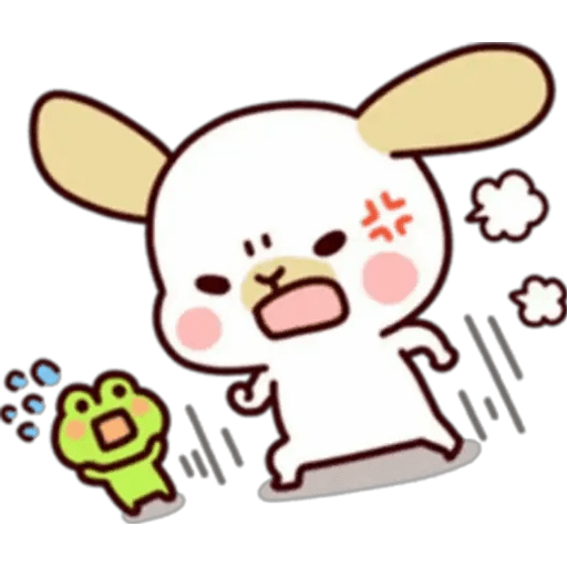 Набор стикеров conejito cute для WhatsApp 13