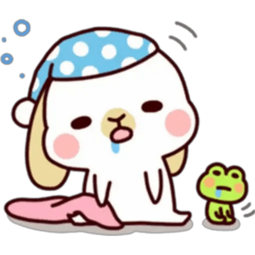 Набор стикеров conejito cute для WhatsApp 15