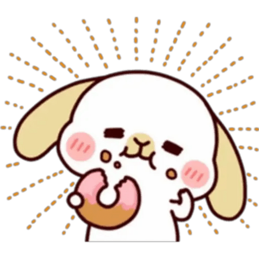 Набор стикеров conejito cute для WhatsApp 2