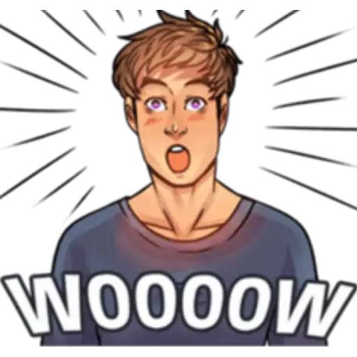 Набор стикеров Cool Guy для WhatsApp 13