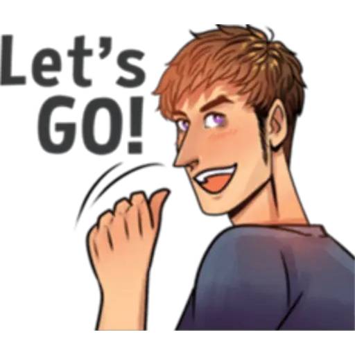 Набор стикеров Cool Guy для WhatsApp 22