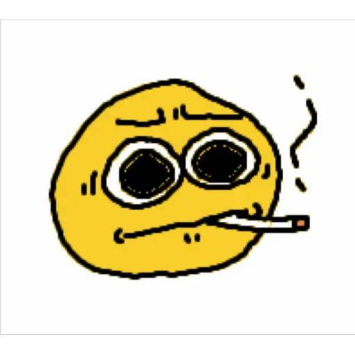 Набор стикеров cursed emojis 2 для WhatsApp 10