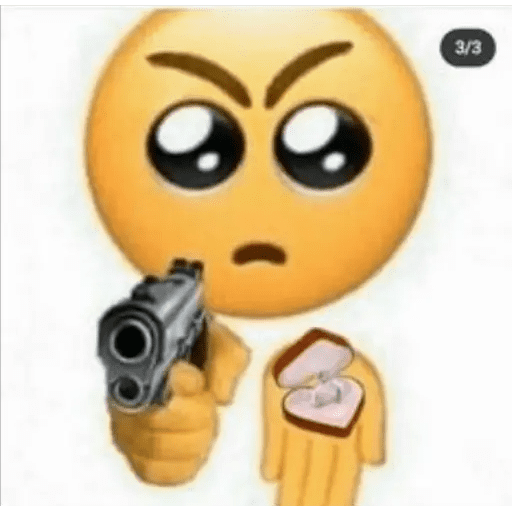 Набор стикеров cursed emojis для WhatsApp 10