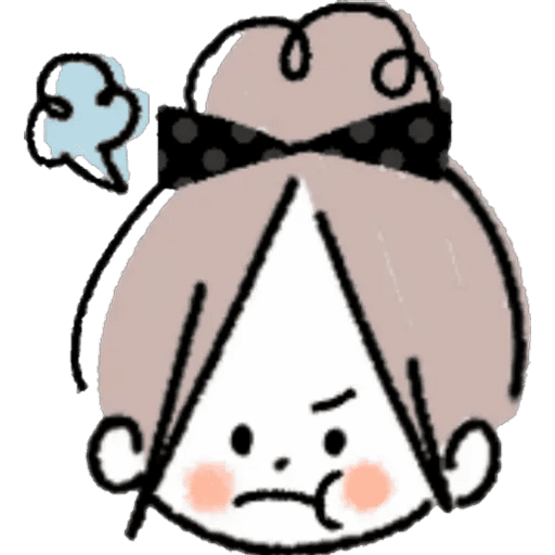 Набор стикеров Cute Girl Emoji для WhatsApp 12