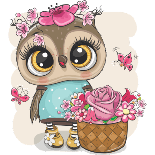 Набор стикеров Cute Owls для WhatsApp 1
