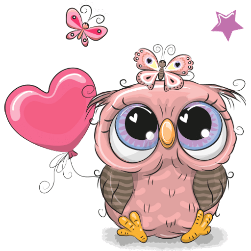 Набор стикеров Cute Owls для WhatsApp 12