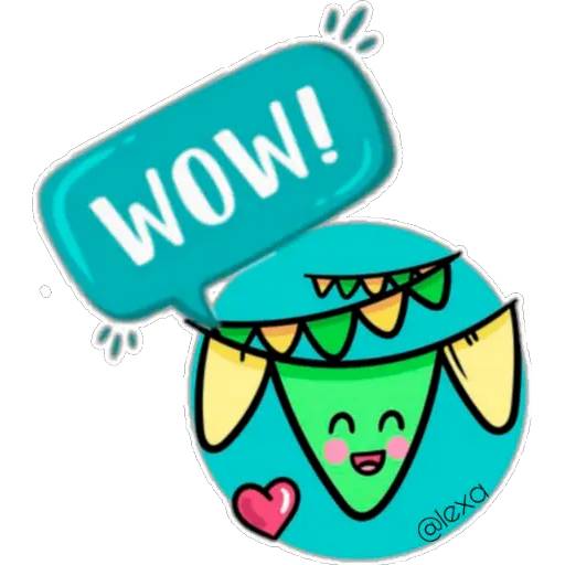 Набор стикеров 💜Cute Words💜 для WhatsApp 1