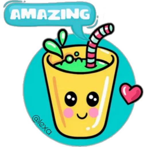 Набор стикеров 💜Cute Words💜 для WhatsApp 14