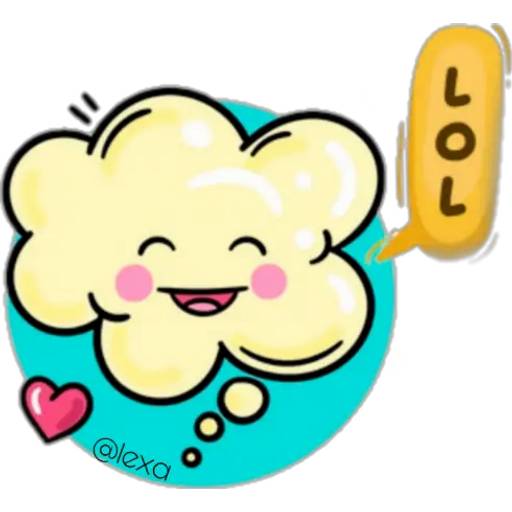 Набор стикеров 💜Cute Words💜 для WhatsApp 24