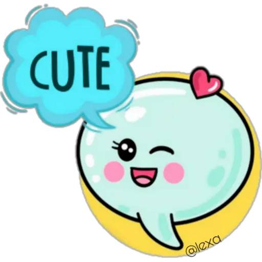 Набор стикеров 💜Cute Words💜 для WhatsApp 27