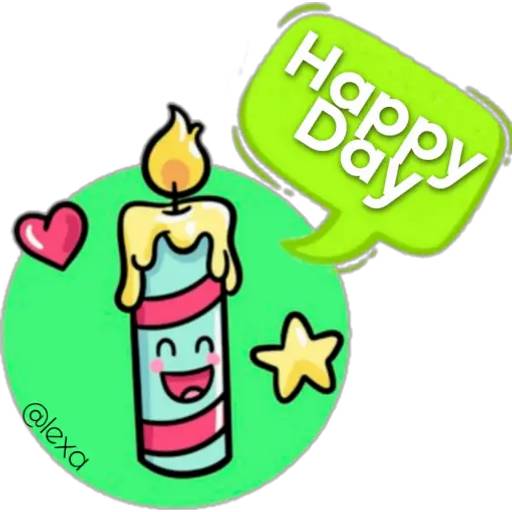 Набор стикеров 💜Cute Words💜 для WhatsApp 28