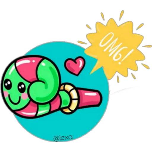 Набор стикеров 💜Cute Words💜 для WhatsApp 30