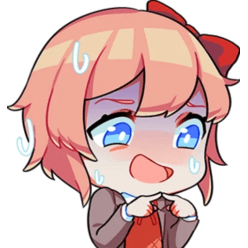 Набор стикеров DDLC для WhatsApp 20