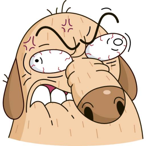 Набор стикеров Diggy the dog для WhatsApp 4