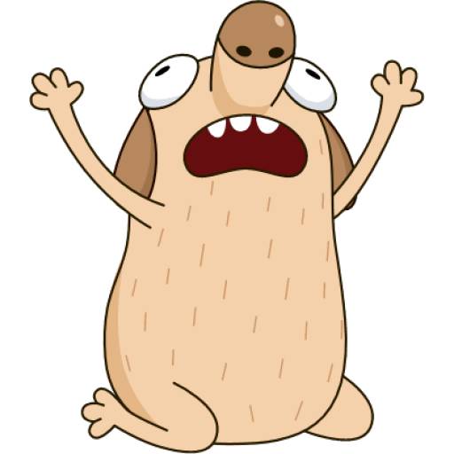 Набор стикеров Diggy the dog для WhatsApp 6