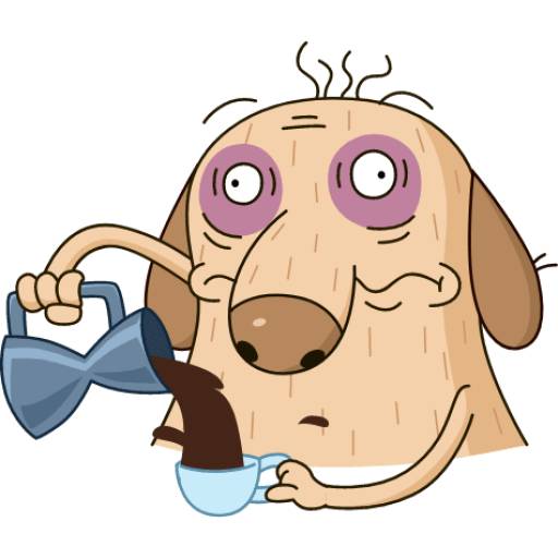 Набор стикеров Diggy the dog для WhatsApp 7