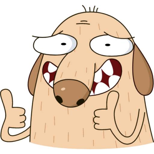 Набор стикеров Diggy the dog для WhatsApp 8