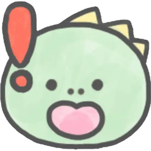 Набор стикеров Dino Emojis для WhatsApp 13