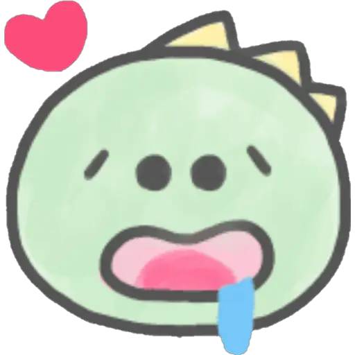 Набор стикеров Dino Emojis для WhatsApp 21