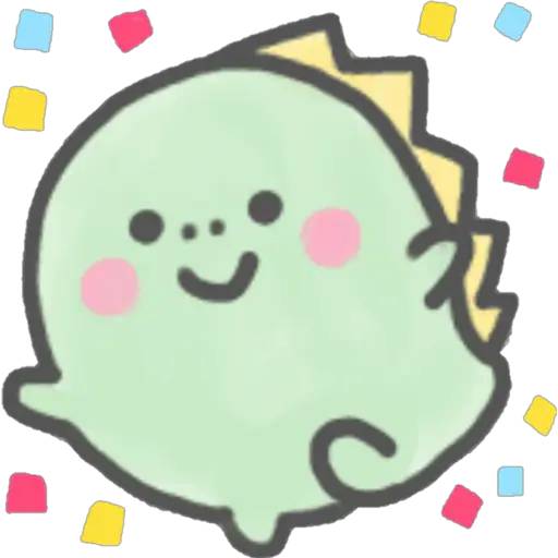 Набор стикеров Dino Emojis для WhatsApp 24