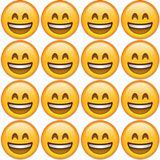 Набор стикеров emoji grid для WhatsApp 1
