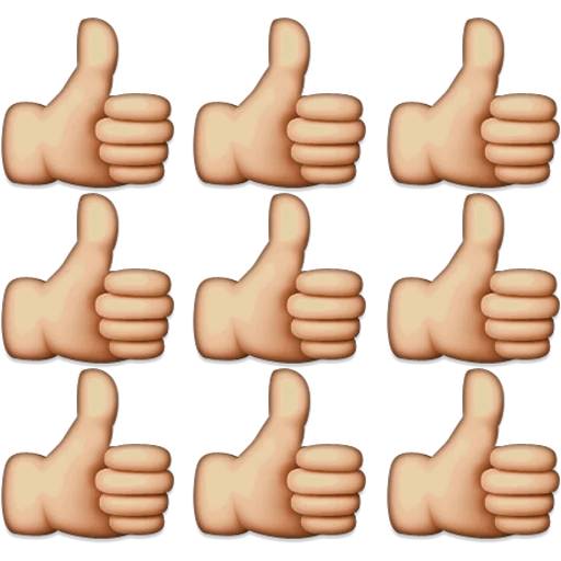 Набор стикеров emoji grid для WhatsApp 20