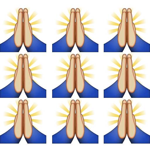 Набор стикеров emoji grid для WhatsApp 22