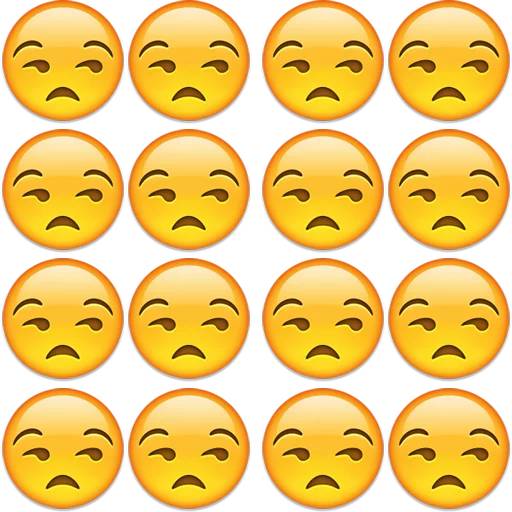 Набор стикеров emoji grid для WhatsApp 28