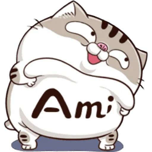 Набор стикеров Fat Ami для WhatsApp 12