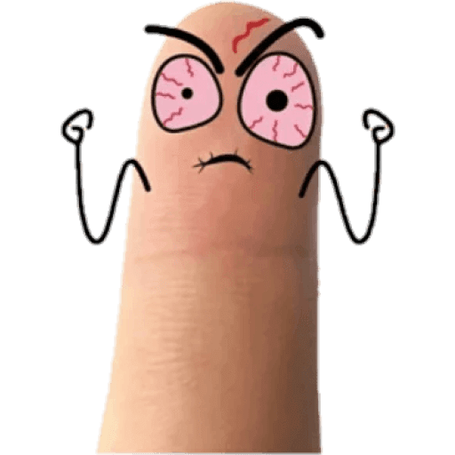 Набор стикеров Finger man для WhatsApp 12