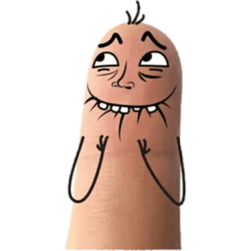 Набор стикеров Finger man для WhatsApp 19