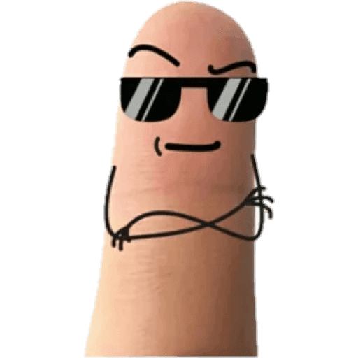 Набор стикеров Finger man для WhatsApp 21
