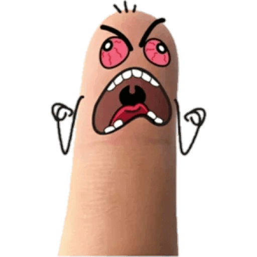 Набор стикеров Finger man для WhatsApp 22
