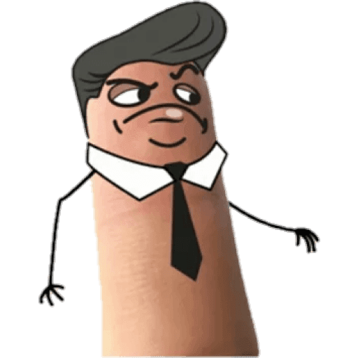 Набор стикеров Finger man для WhatsApp 23