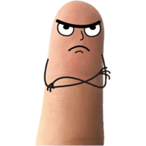 Набор стикеров Finger man для WhatsApp 3